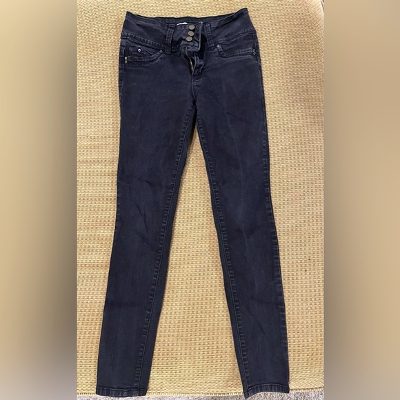 YMI Jeans Mid Rise triple button. - Picture 1 of 6
